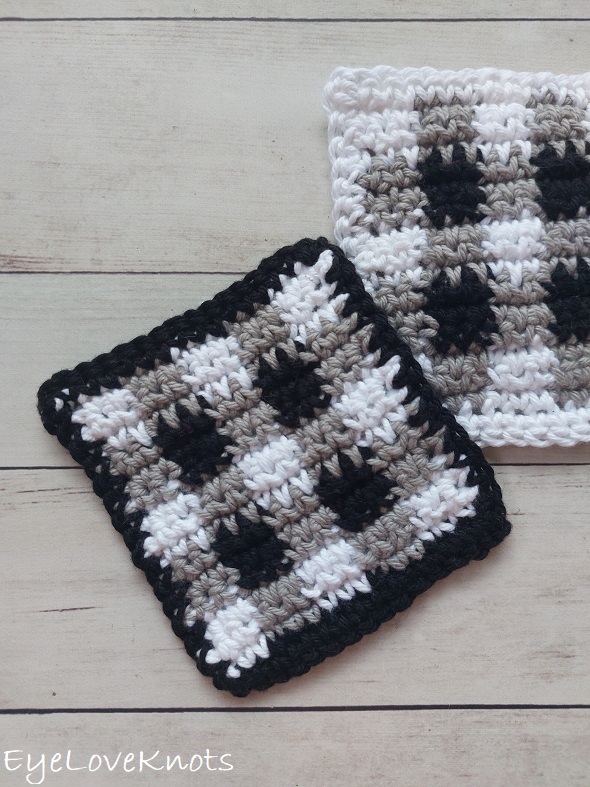 Checkered Crochet Coaster Pattern - CAAB Crochet
