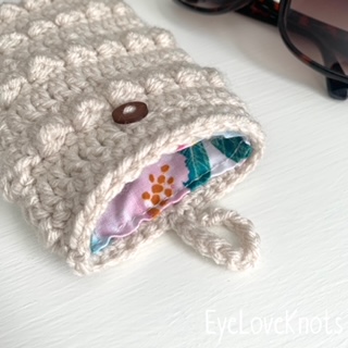 How to Make a Quick Crochet Sunglasses Pouch Free Pattern with Photos - A  Crafty Concept