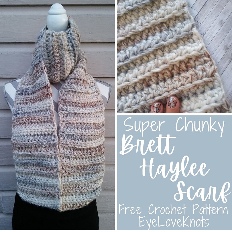 The Easiest Free Chunky Crochet Scarf Pattern