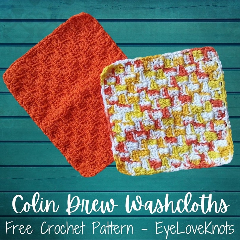 Colin Drew Washcloth - Free Crochet Pattern in 6 Sizes