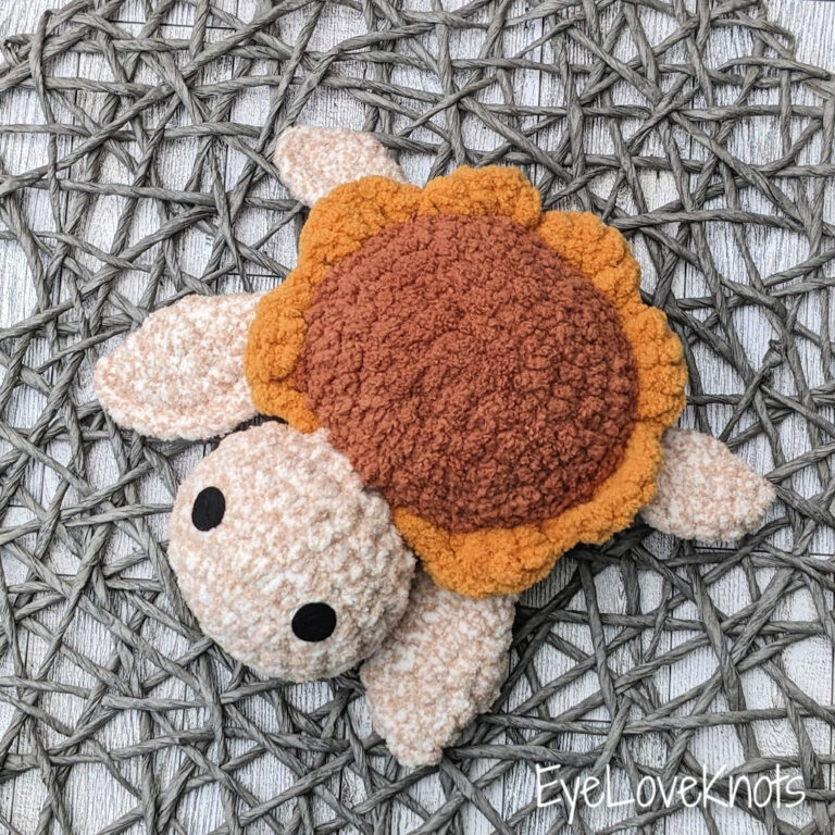 Petal the Sunflower Turtle - Crochet Pattern Review - EyeLoveKnots