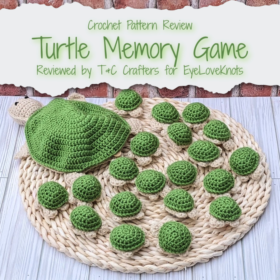 Turtle Memory Game Crochet Pattern Review EyeLoveKnots