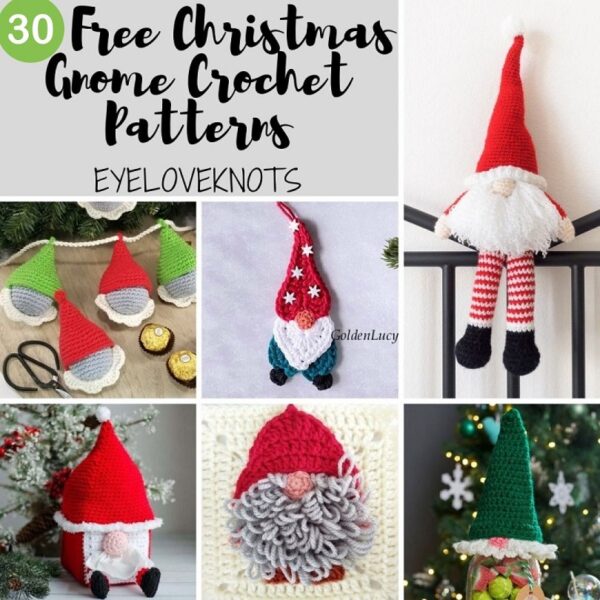 30 Free Christmas Gnome Crochet Patterns - EyeLoveKnots