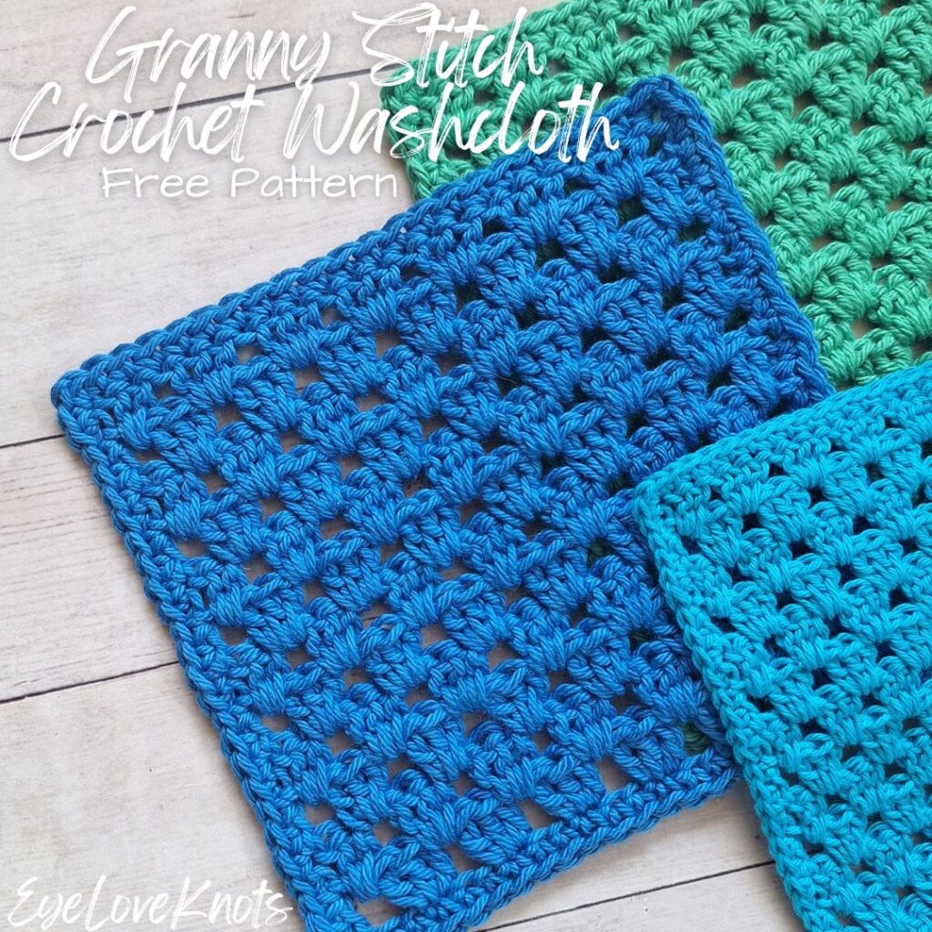 granny stitch crochet washcloth free pattern