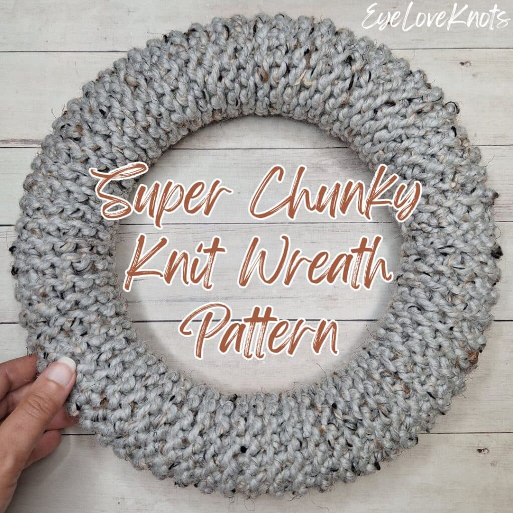 super chunky knit wreath pattern
